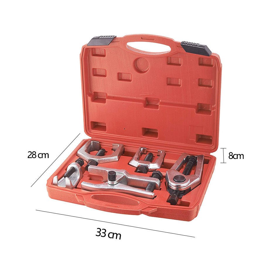 5pc Auto Garage Mechanics Front End Service Tool Set Ball Joint Separator Pitman Arm Puller Tie Rod Gear Puller