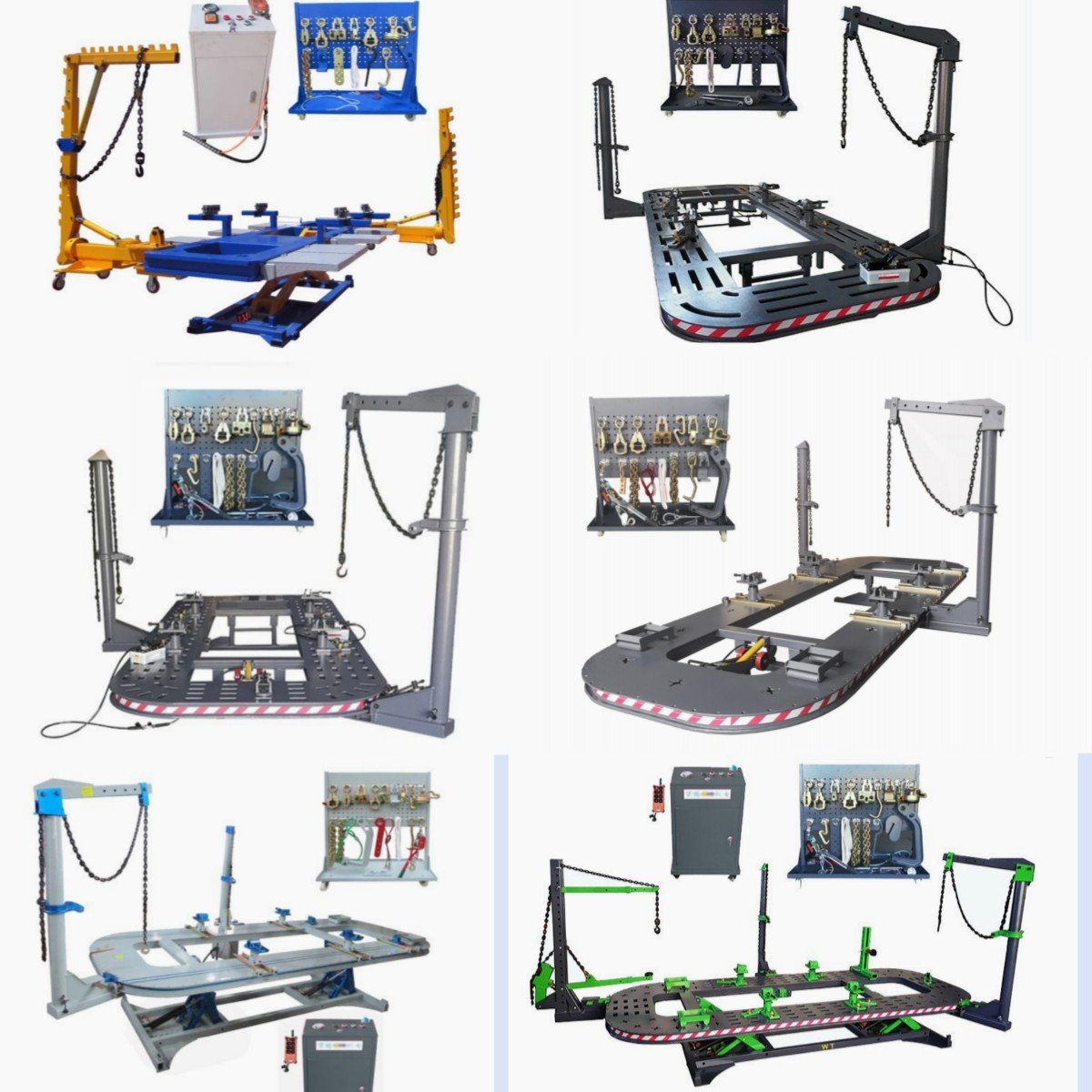 3000kg Automotive Chassis Pulling Machine Quick Repair System Bench Body Collision Accident Car Frame Straightener Equipment