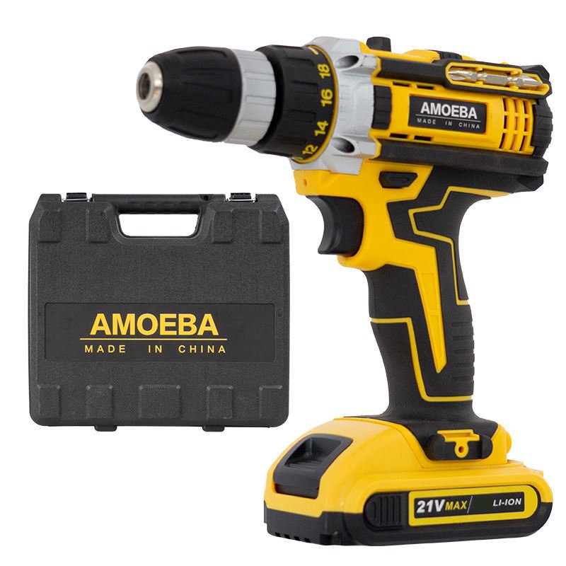 Corded Variable Speed Double Speed Drill 36V Electric Screwdriver Drill Electric Drill Rechargeable with Accessories