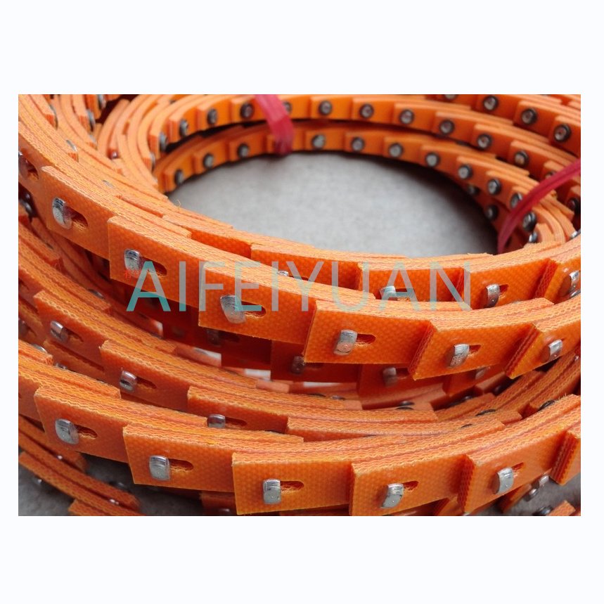 Top Quality Orange Color Adjustable Type A B C Z PU Link V Belt with nut