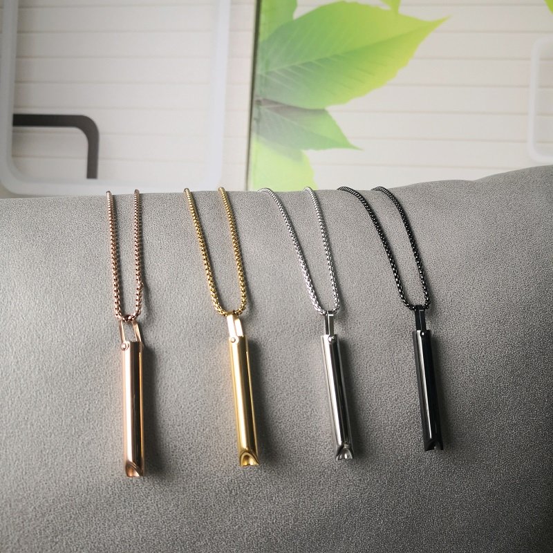 Anxiety Stress Pendant Tool for Relaxation Spirit Mindfulness Meditation Relaxation Devices Relief Necklace Gifts for Women Men