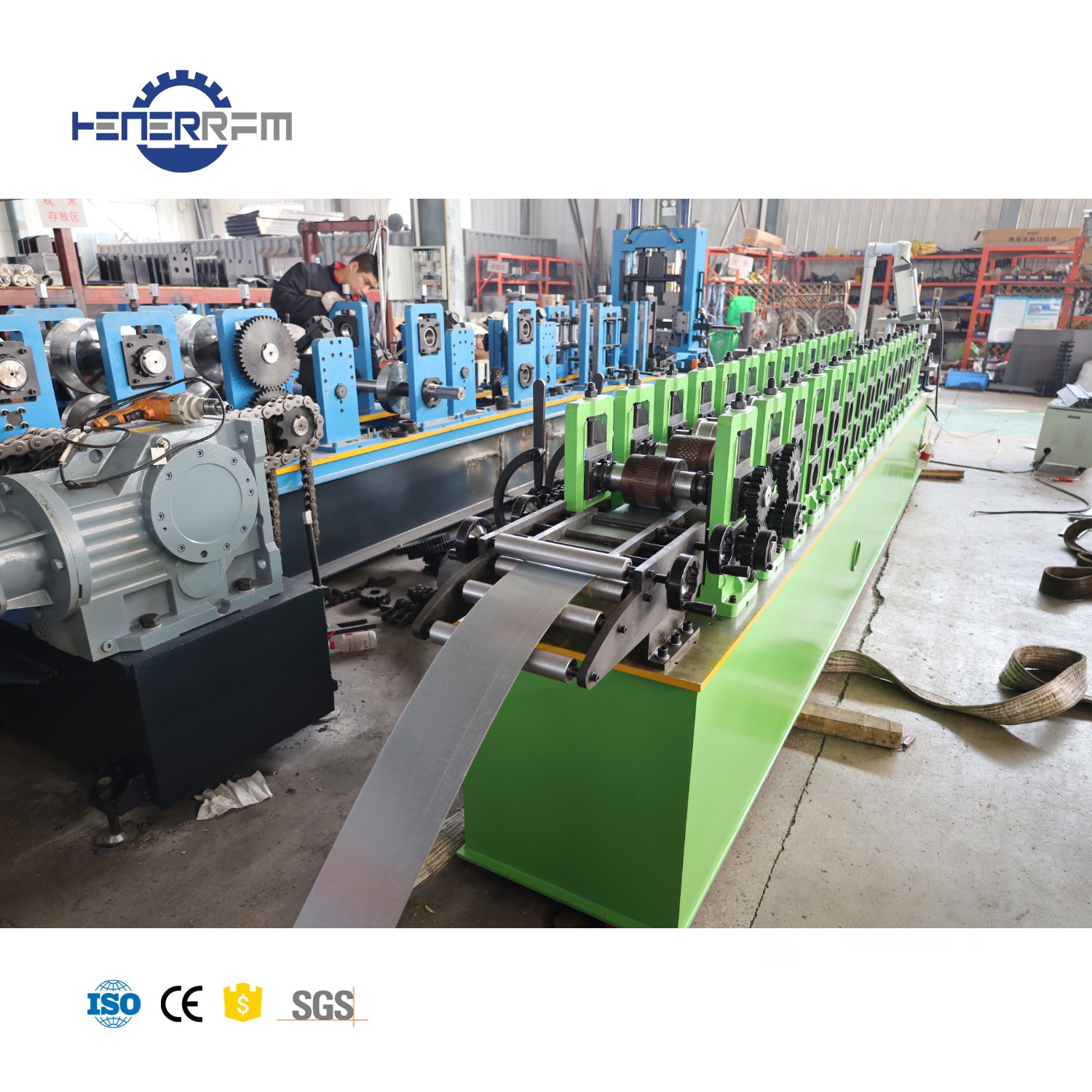 Automatic Roller Shutter Door Production Line Metal Roller Roll Forming Machine