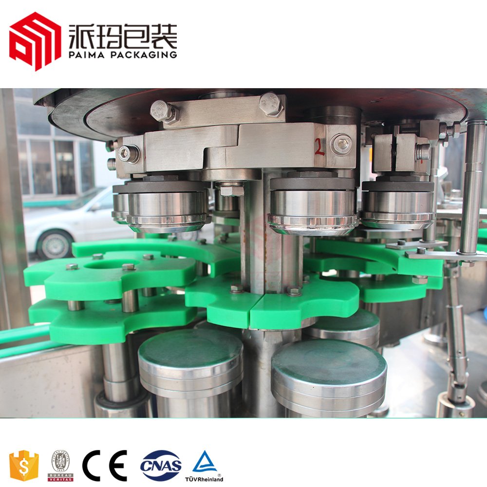 Small Factory Carbonated Beverage Can Filling Production Line / Energy Drink Canning / Can Filling Machine
