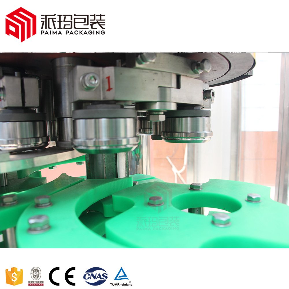 Small Factory Carbonated Beverage Can Filling Production Line / Energy Drink Canning / Can Filling Machine
