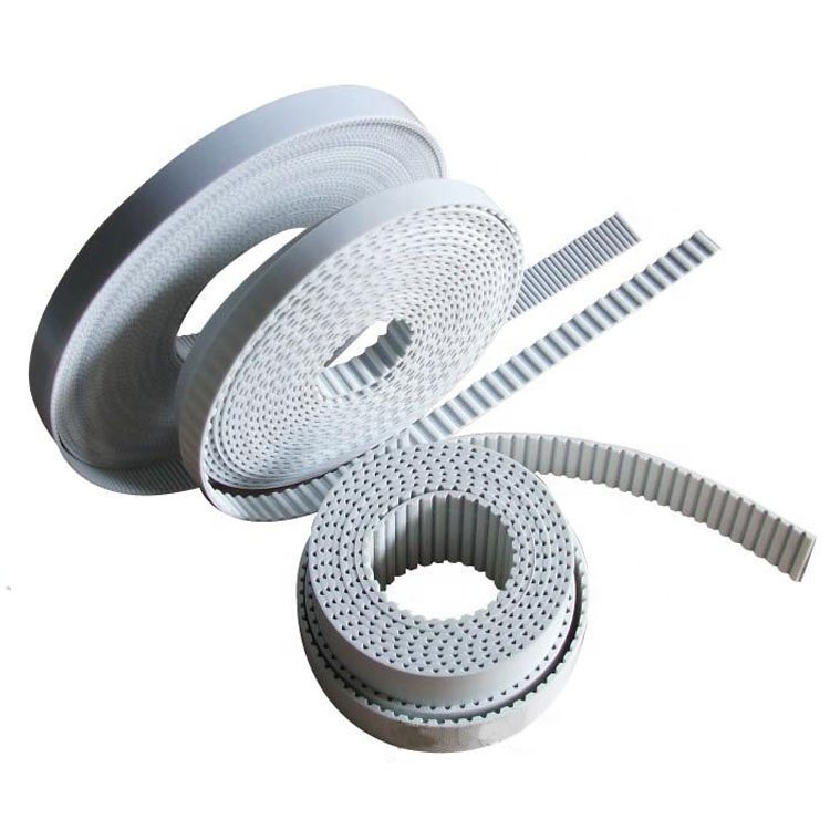 Factory high quality White/Black T/AT/HTD/STD toothed PU/polyurethane timing transmission belt