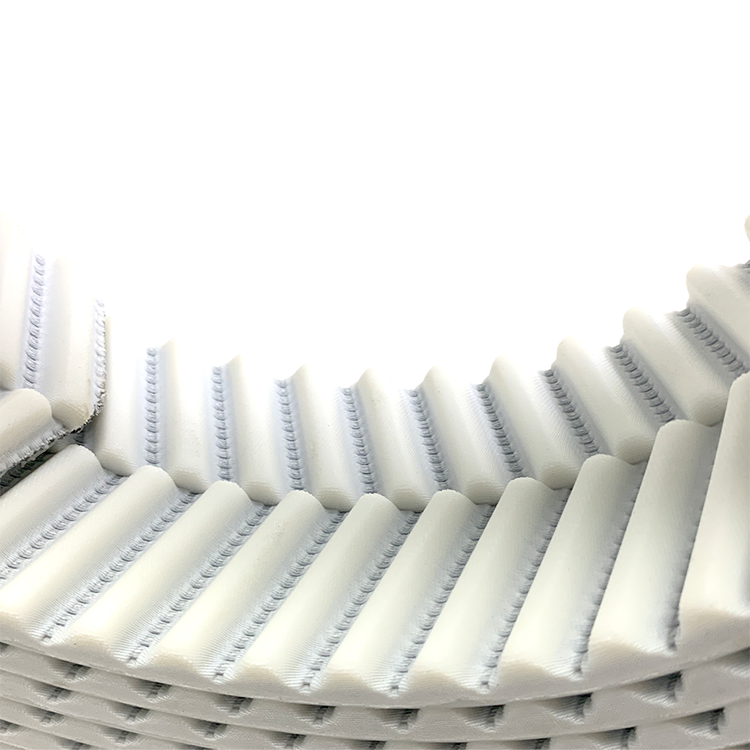 Kueisn Polyurethane Open Belt with Herringbone Teeth E14M-12200 PU Synchronous Belt