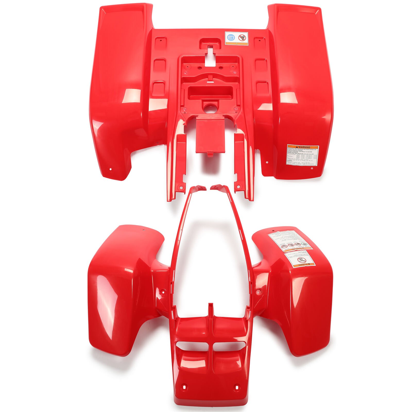 Front & Rear Fenders Plastic Body Fits 1987-2006 Yamaha Banshee YFZ350 -RED