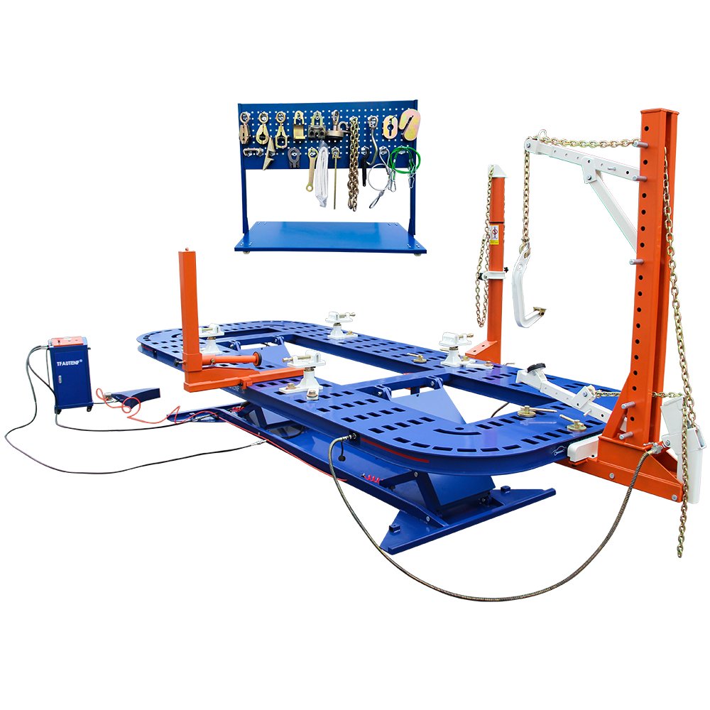 TFAUTENF Garage Use Car Body Straightener Rack Machine CE Vehicle Auto Body Collision Repair Equipment Workshop Use Car Bench
