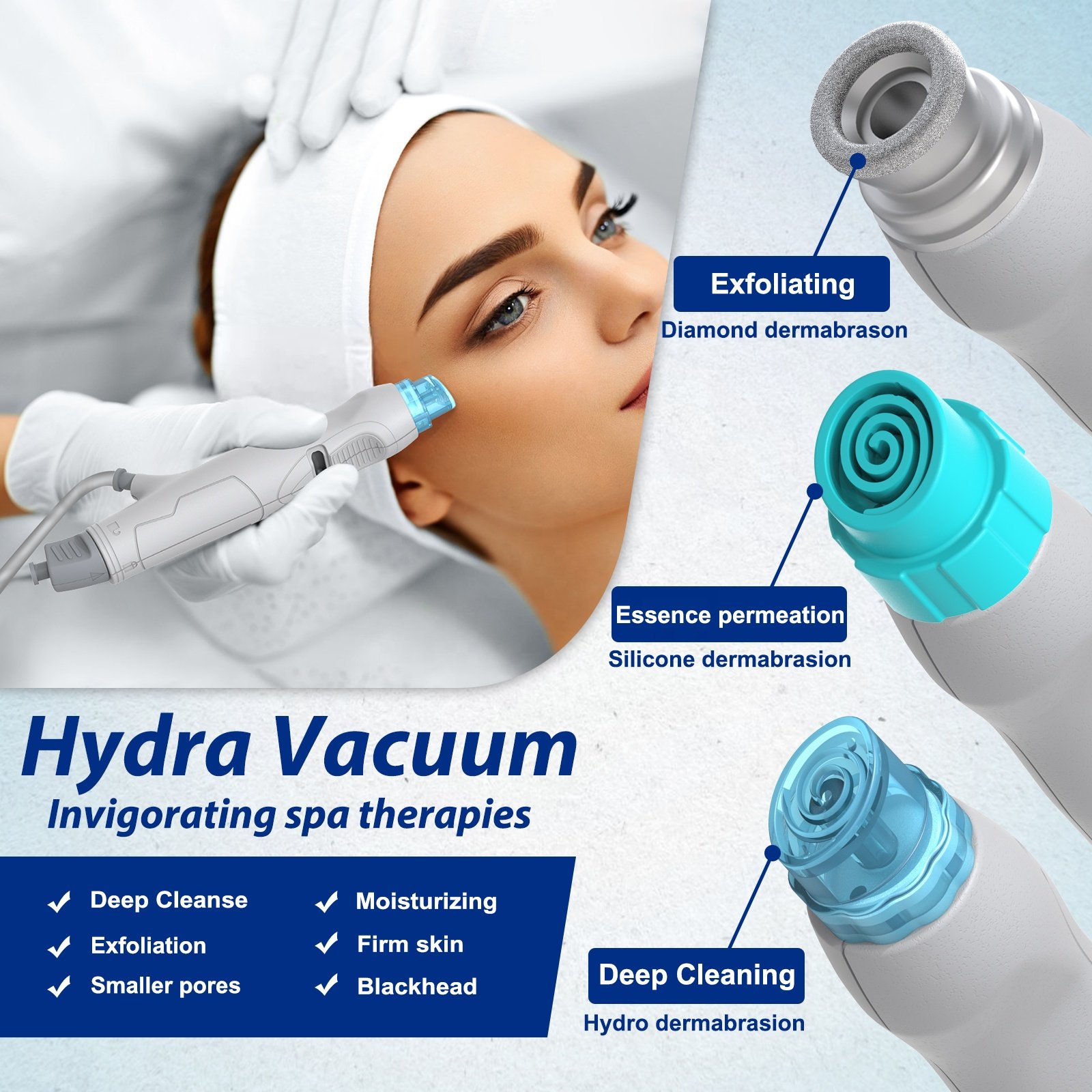 Original Hydra Microdermabrasion Equipment and Hydra Silicon Tips Hydra System Facial Machine