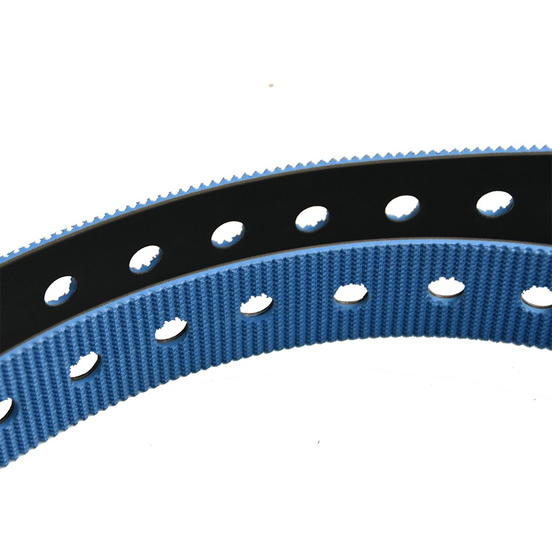 Rubber Blue Wear-Resisting Grass Pattern Conveyor Belts For Automatic Carton Sealer Machine Making Industry Transmission Belts