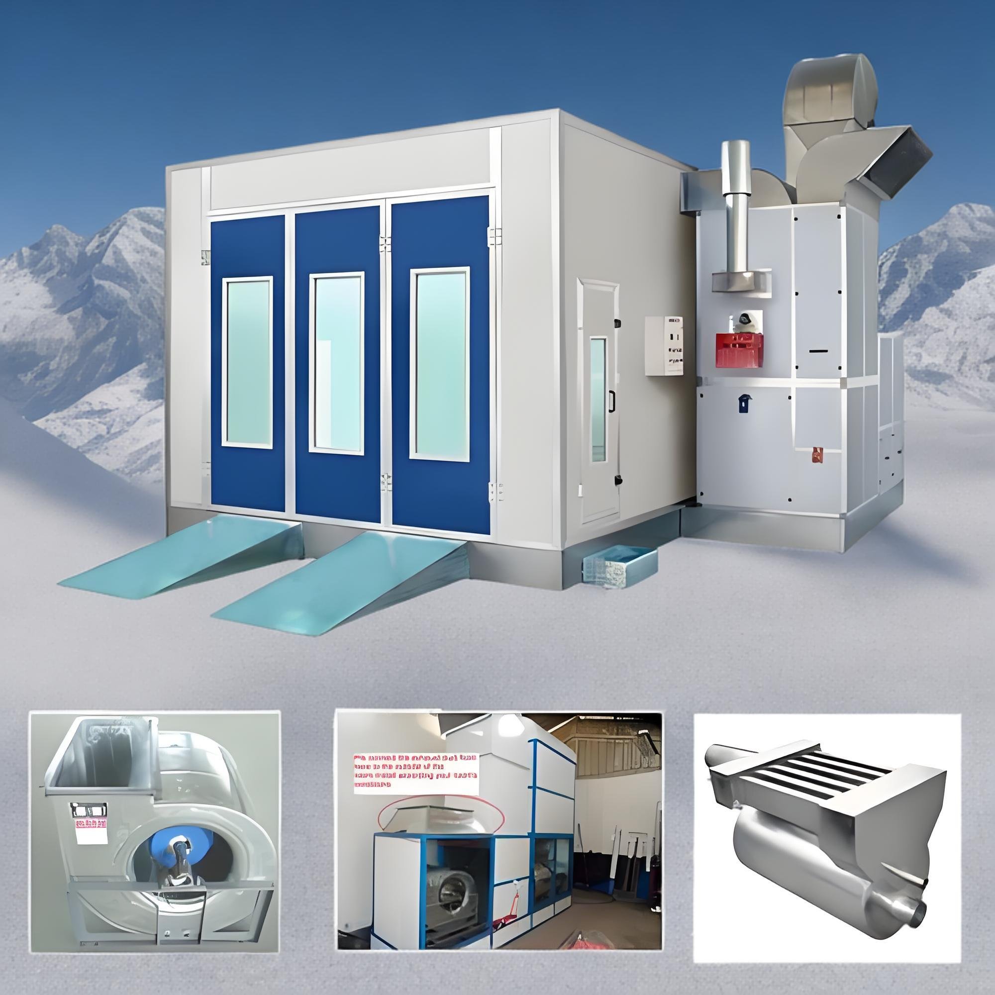 Garage Equipment Automatic Car Painting Machine Paint Spray Booth with Diesel Heating