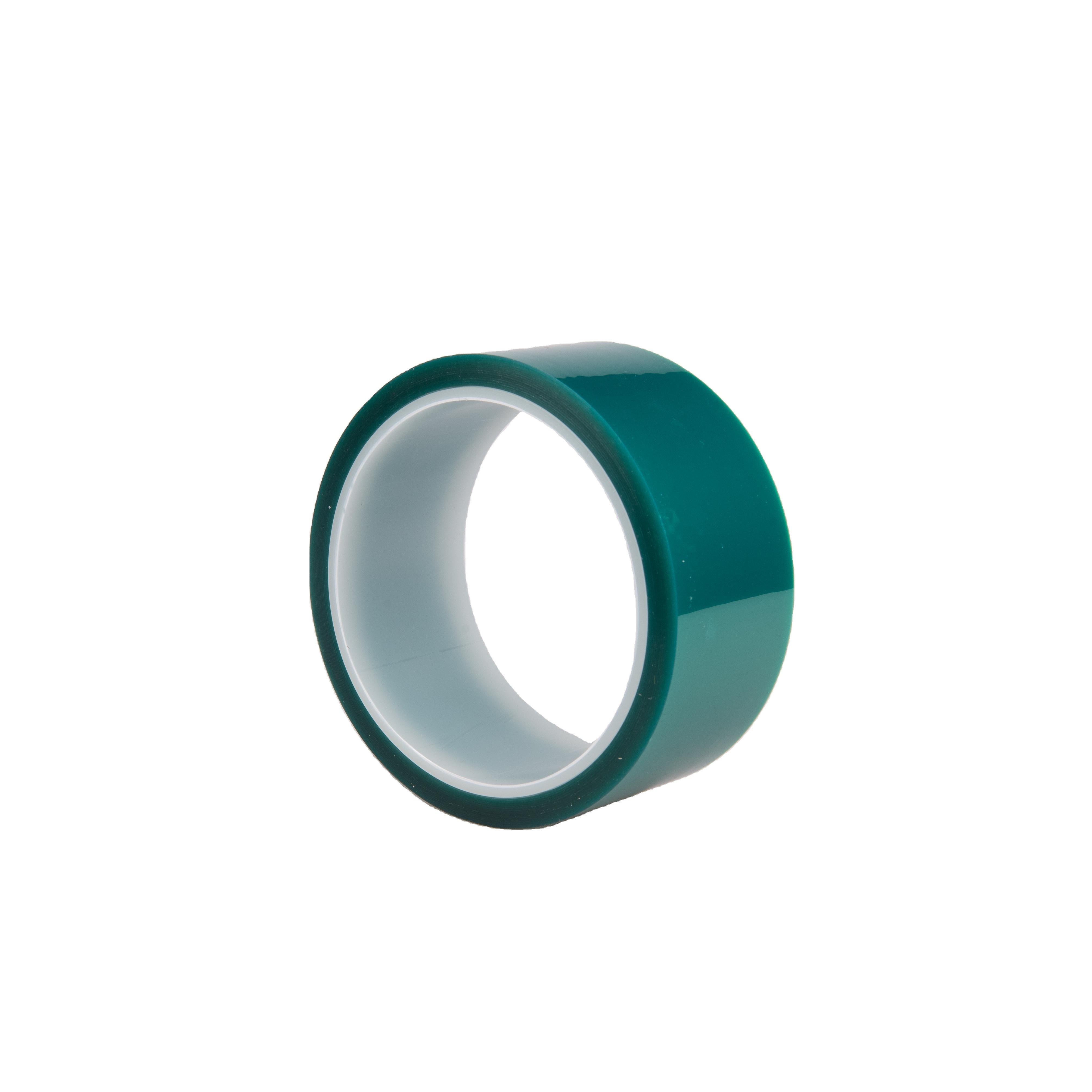 High temperature resistant PET green high temperature tape Silicone strong adhesive leather splicing no residue tape