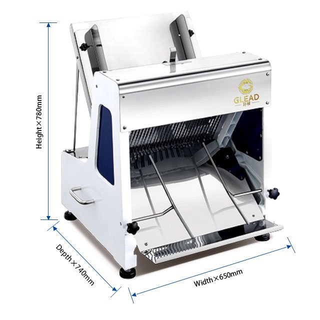 Machine Small Hot Dog Loaf Blade Foldable Plastic Commercial Cutting Industrial Electric Adjustable Auto Bread Slicer