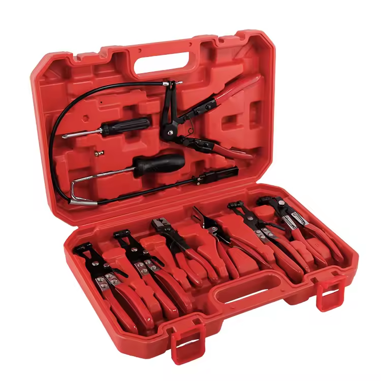 9pcs Automobile Engine Repair Tool Kit Flexible Lock Hand Tool Set Hose Clamp Pliers Kit
