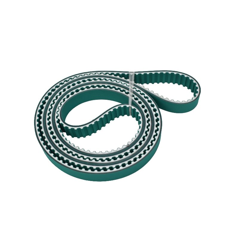 Special T10 Toothed Back Green Cloth PU Timing Transmission Belt for Photovoltaic Equipment Solar Panel Washing Machine