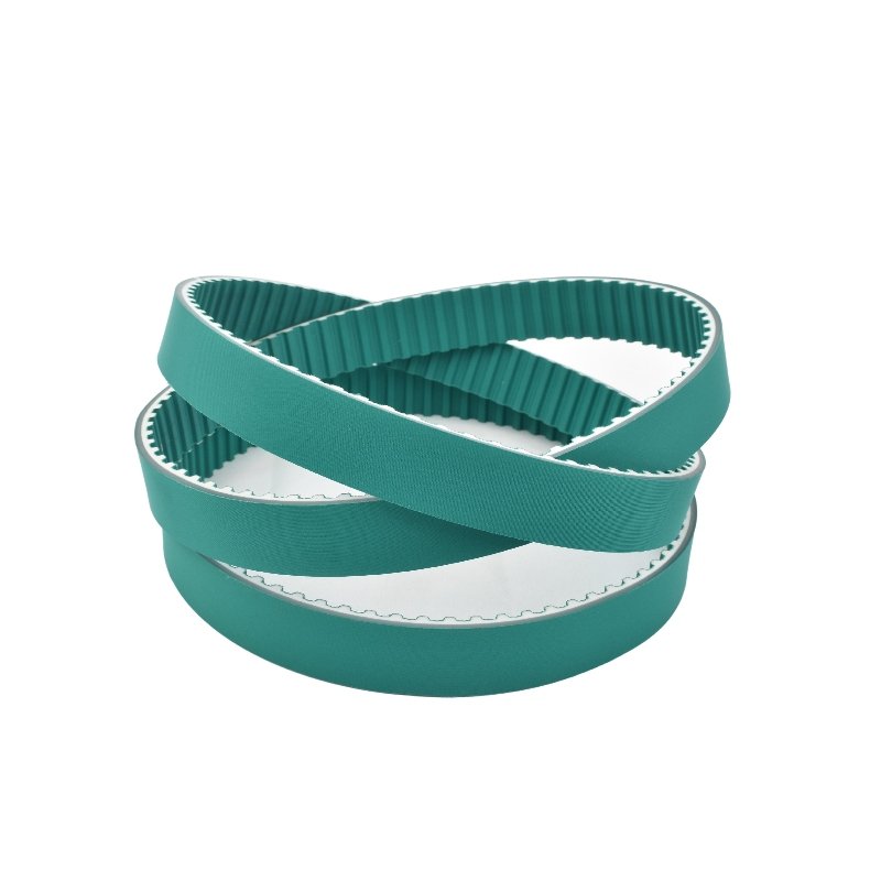 Special T10 Toothed Back Green Cloth PU Timing Transmission Belt for Photovoltaic Equipment Solar Panel Washing Machine