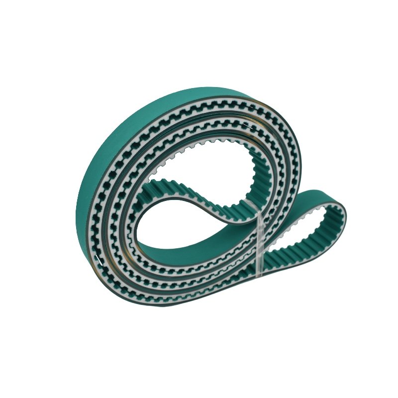 Special T10 Toothed Back Green Cloth PU Timing Transmission Belt for Photovoltaic Equipment Solar Panel Washing Machine