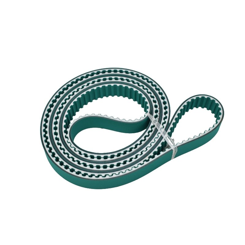 Special T10 Toothed Back Green Cloth PU Timing Transmission Belt for Photovoltaic Equipment Solar Panel Washing Machine