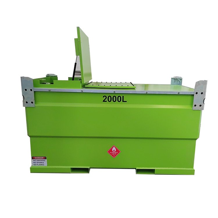 Factory Supply Portable Gasoline Fuel Cube Tank Double Walled Carbon Steel Diesel Storage Tank