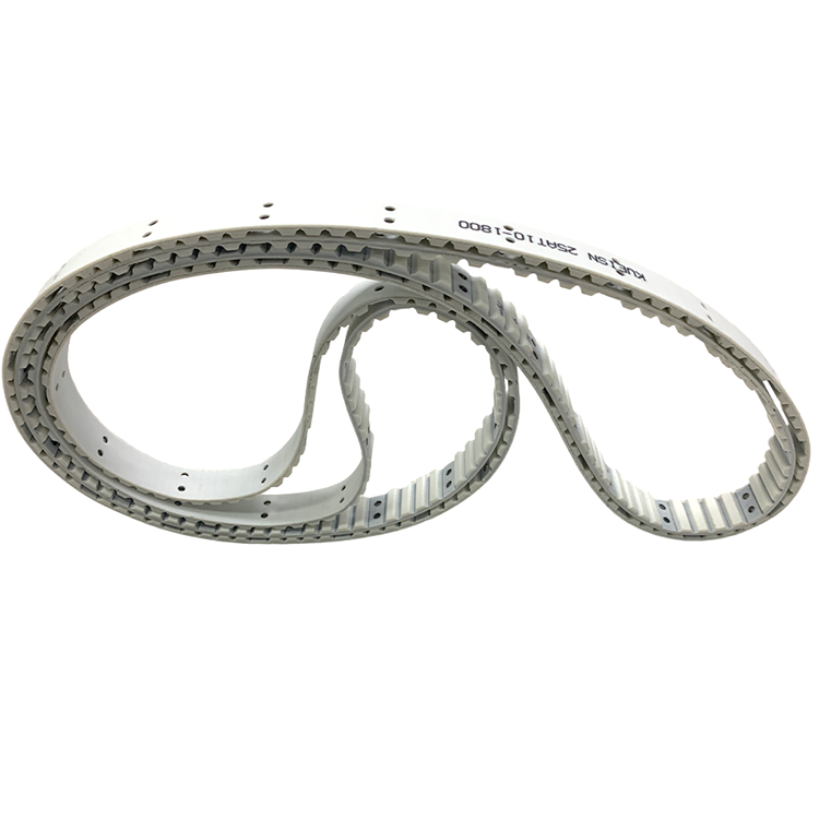 25AT10-1800 PU Synchronous Belt for Vision Inspection Automation Equipment White Color Timing Belt AT5 for Metal Wrapping