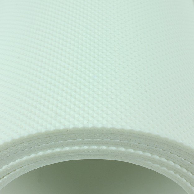 Foodgrade PVC industrial conveyor belt with diamond pattern and smooth surface