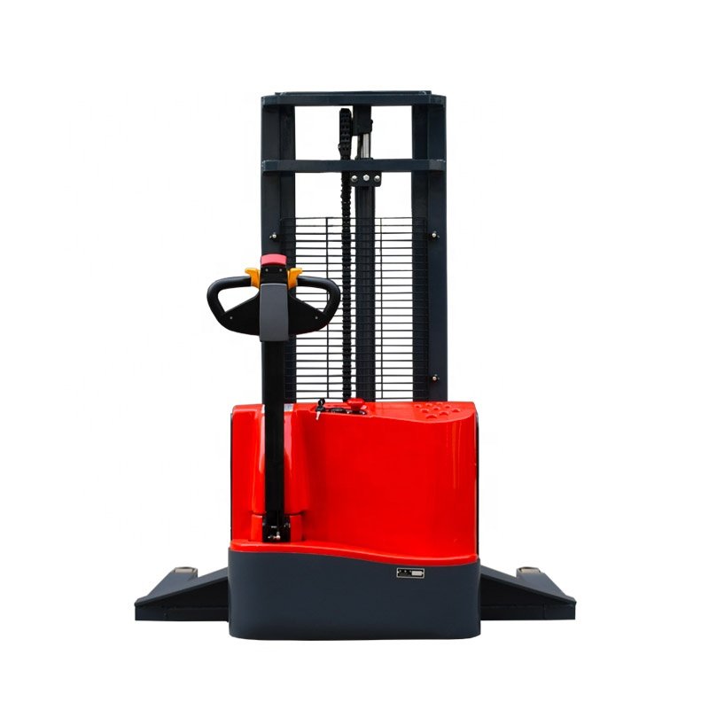 2023 New Style Agv Full Electric Stand-On 1000kg Body Electric Pallet Battery Truck Stacker for Replacing Human Labor