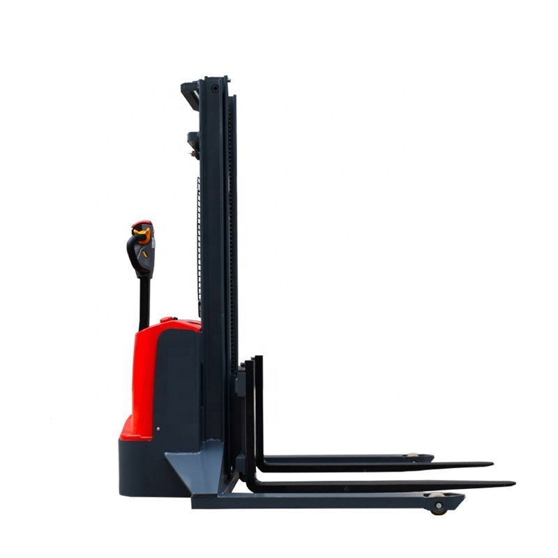 2023 New Style Agv Full Electric Stand-On 1000kg Body Electric Pallet Battery Truck Stacker for Replacing Human Labor