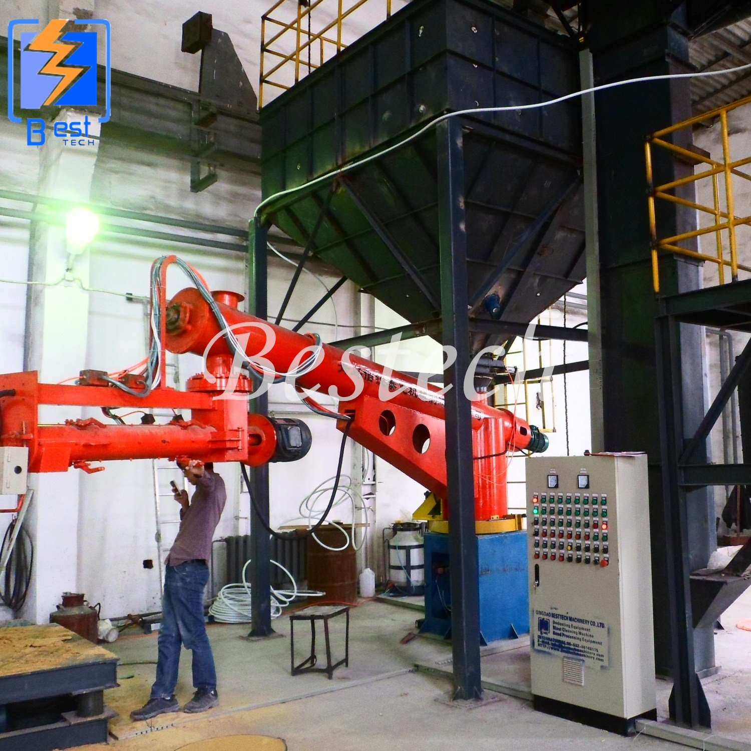 Auto Resin Sand Molding Line Resin Sand Molding Equipment