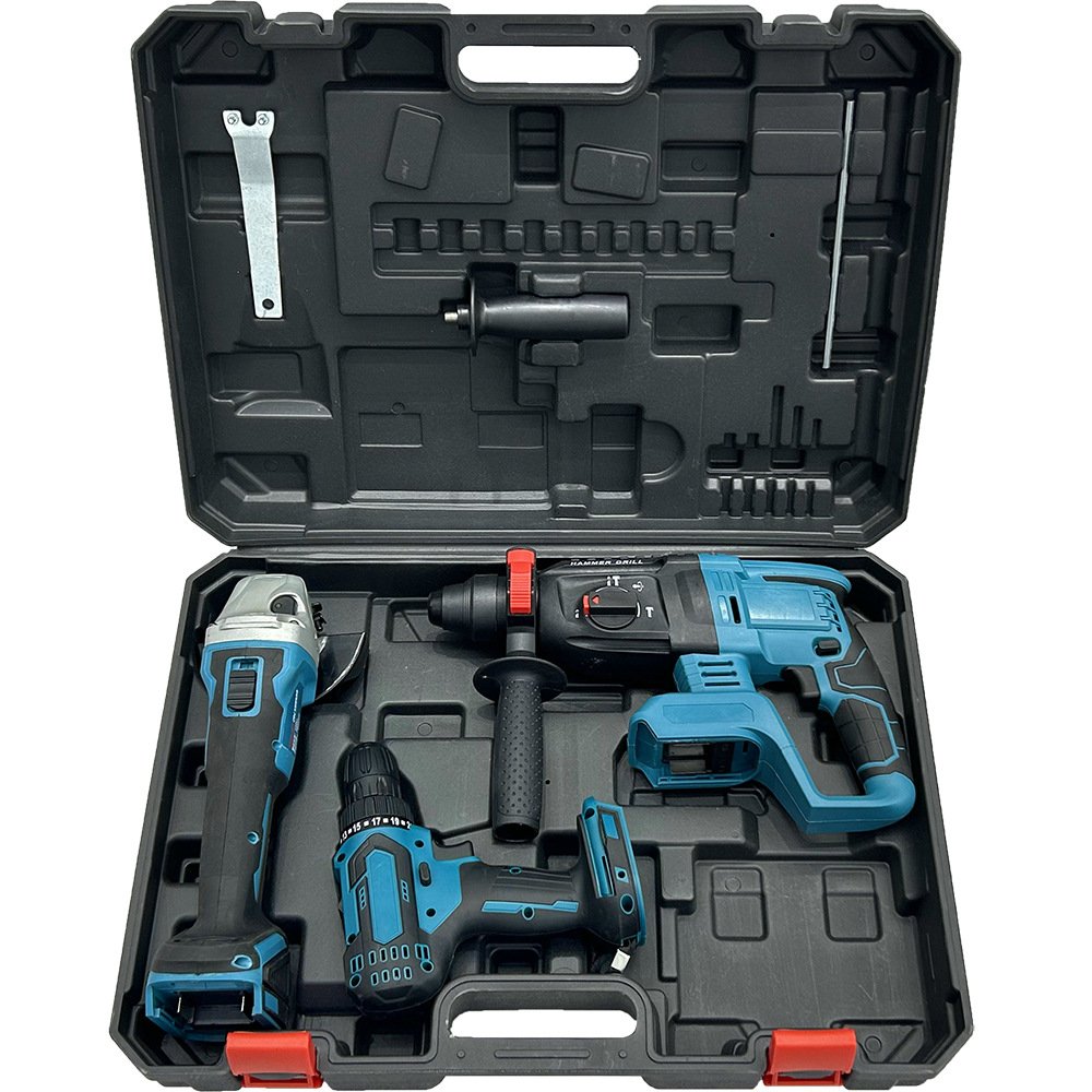 Three-piece set of power tools combo kit power tools