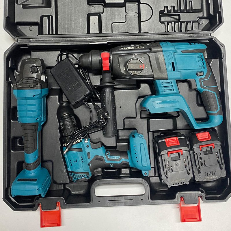 Three-piece set of power tools combo kit power tools