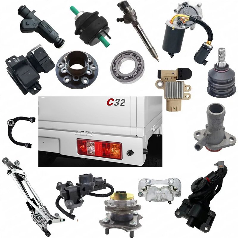 For DFM Dongfeng DFSK C32 Part Control Arm Ball Joint Tie Rod End Stabilizer Sway Link Clutch Cover Disc Bearing Headlight DRL