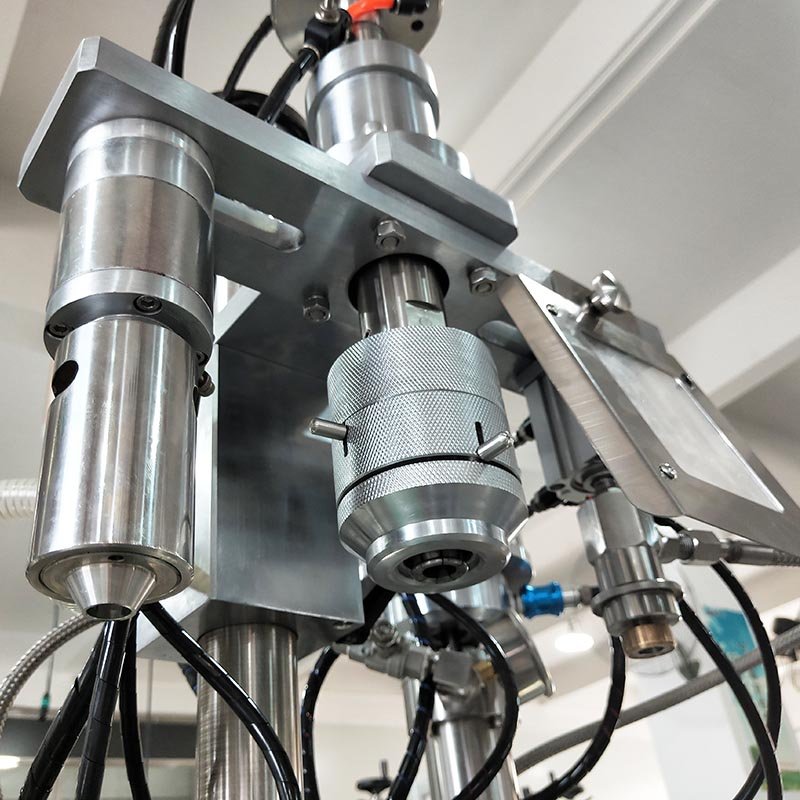 LIENM 3 in 1 Aerosol Filling Machine Pu Foam Aerosol Filling Machine Bov Styling Hairspray Spray Cans Filling Machine