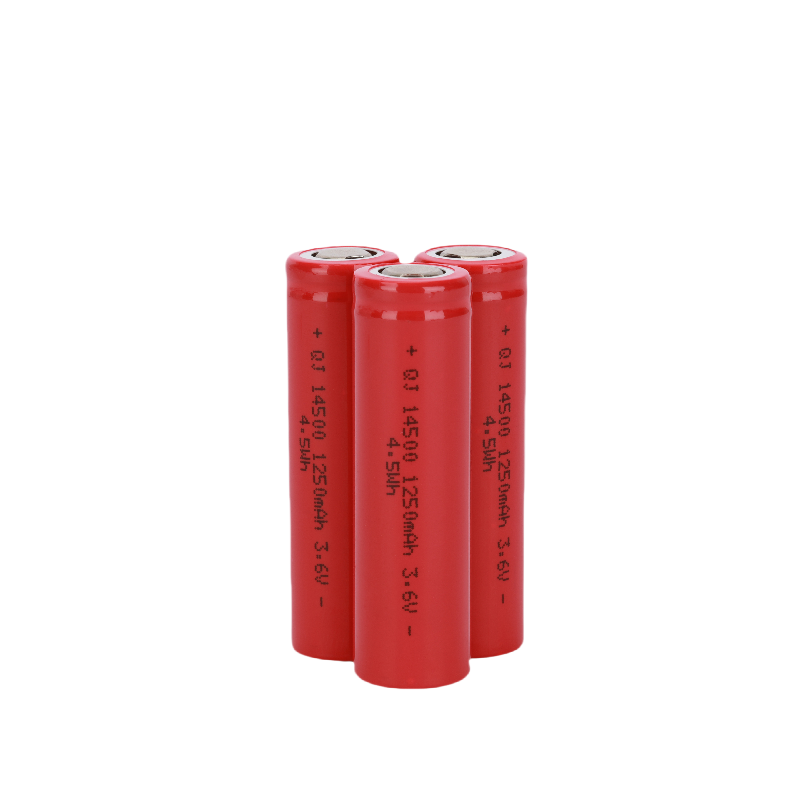 Wholesale High Capacity 14500 3.6V 1250mAh Cyclic Charging Rechargeable Cylindrical Digital Lithium Li Batteries Battery Cells