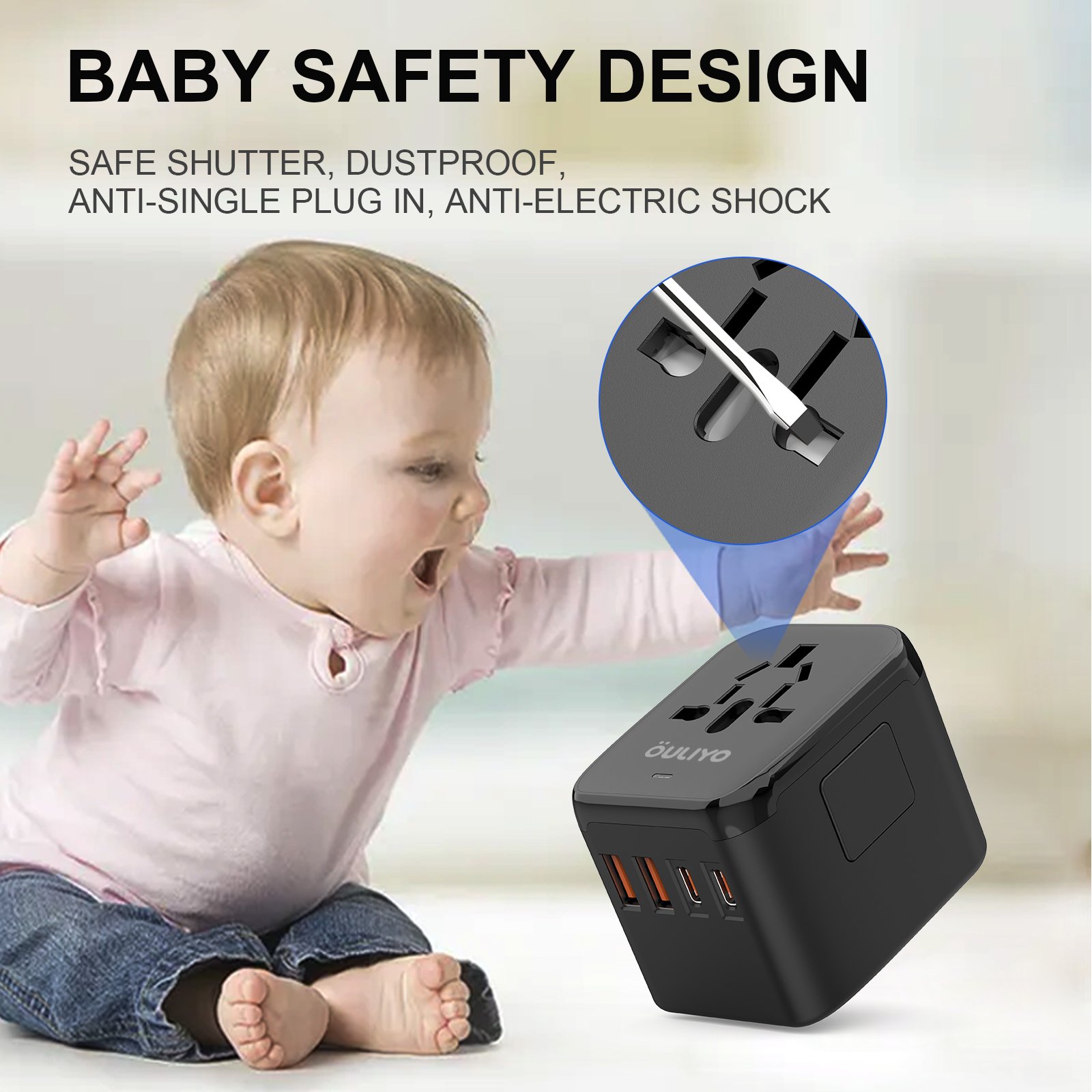 Electrical Plug Socket Multicontacto cargador tipo c fast universal travel plug adapter power adpter accessories
