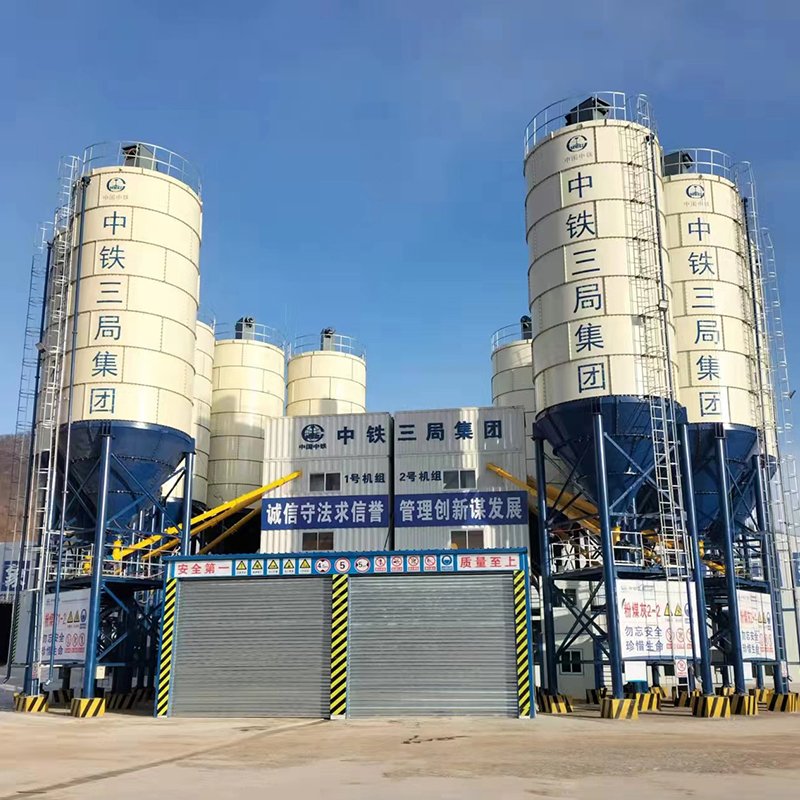 Concrete Mixing Equipment Auto System Control Batching Plant With 25m3/h to 180m3/h Productivity