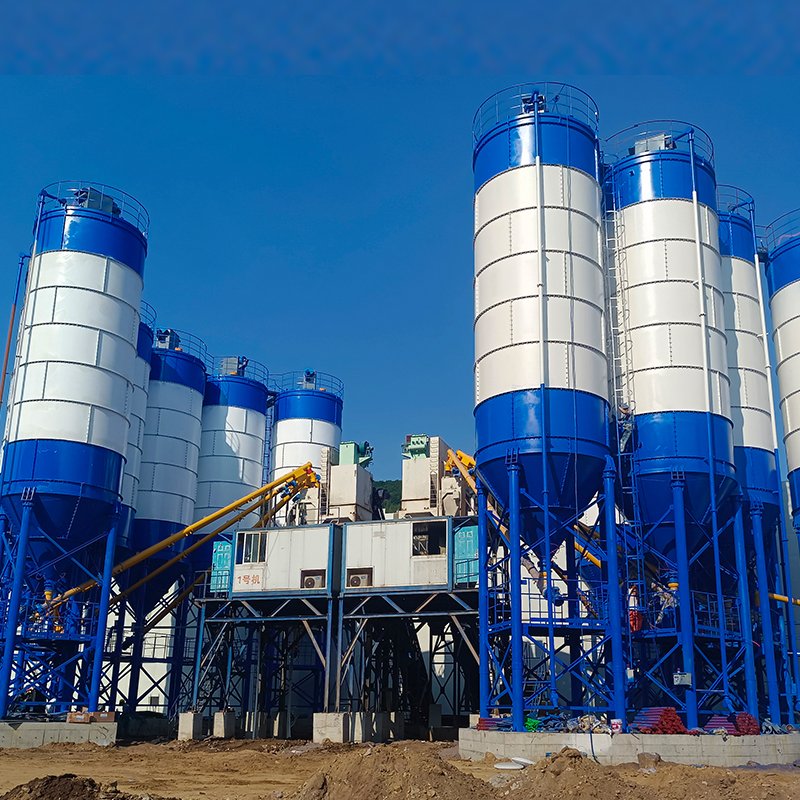 Concrete Mixing Equipment Auto System Control Batching Plant With 25m3/h to 180m3/h Productivity