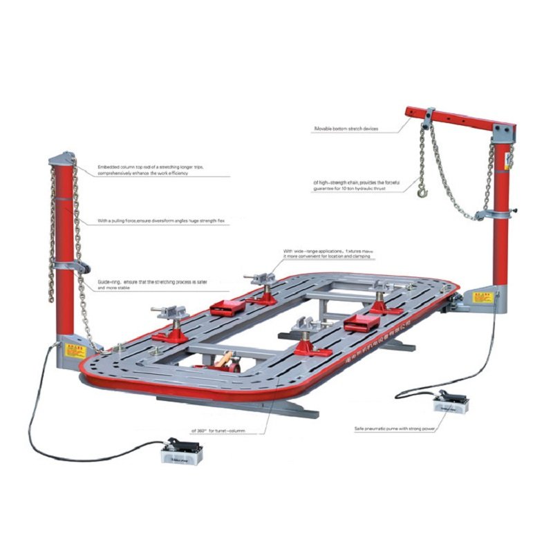 Body Repair Equipment-Dent Panel Beating Bench Electric Control Hydraulic Car Frame Machine for Sale