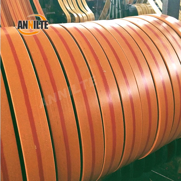 Annilte Flat Tape Canvas Conveyor Belt Yellow Rubber Industrial Conveyor Belt