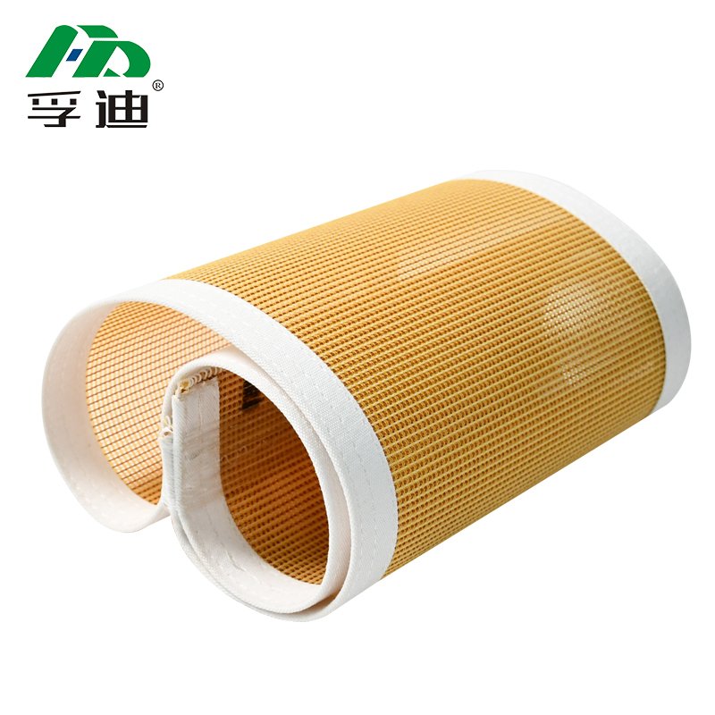 High Temperature Resistant PTFE Material Mesh transmission belts For Drying line shrink machine Heat Resistance Conveyor Belts