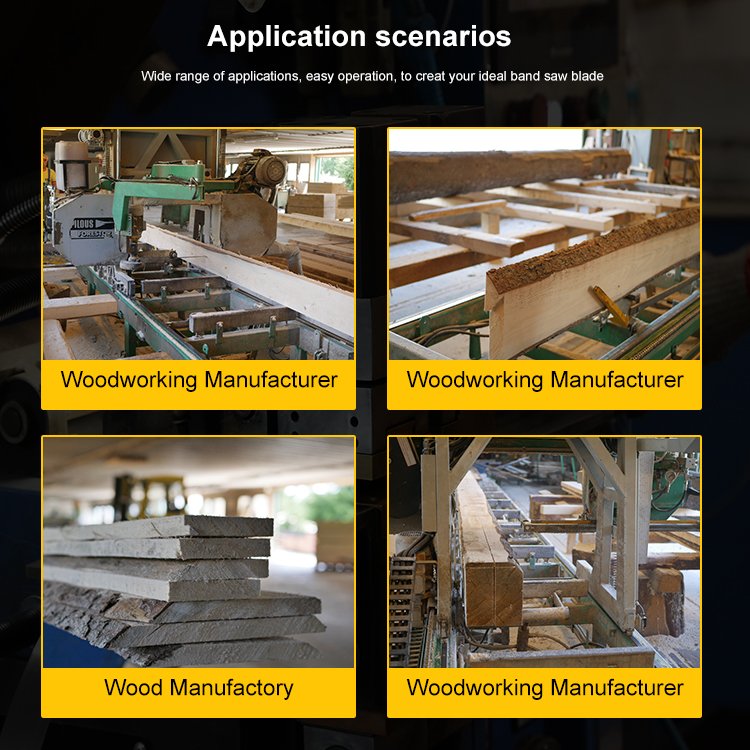 Band Saw Blade Sharpening Machine Hardened Band Saw Blade For Wood Band Saw Mill Blades