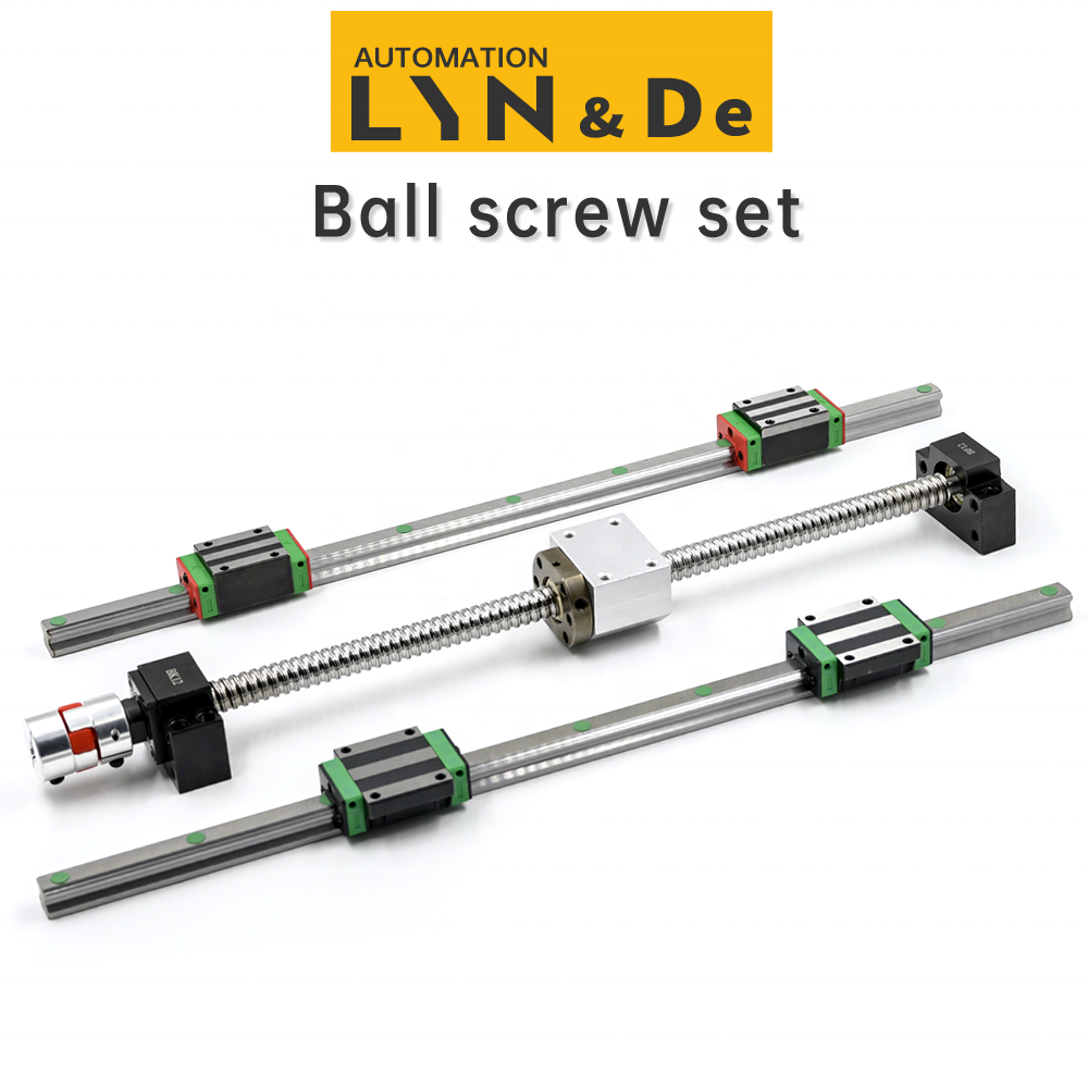 High Precision CNC Machine Ball Screw With Coupling Fixed Support End Nut Ball Head