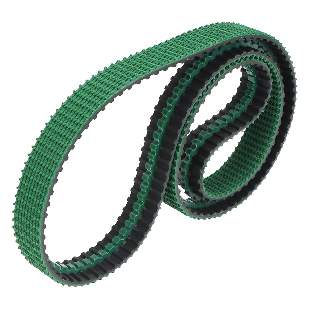 Rough surface friction rough top coated rubber timing belt with V-guide non-slip conveyor belt for conveyor packaging machinery