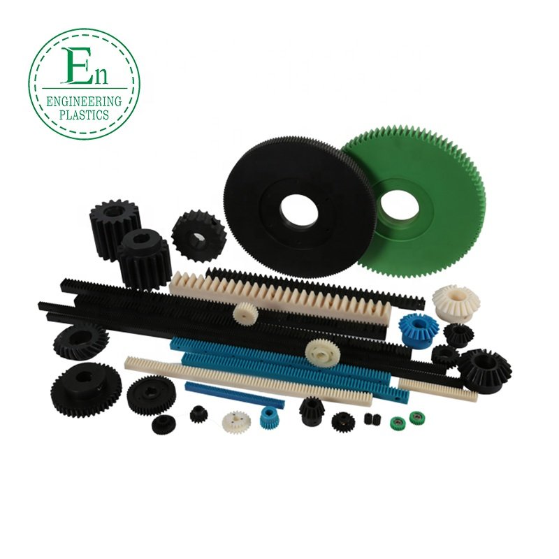 Wear resistant CNC custom injection molded nylon PA6 helical gear transmission accessories nylon spiral bevel gear