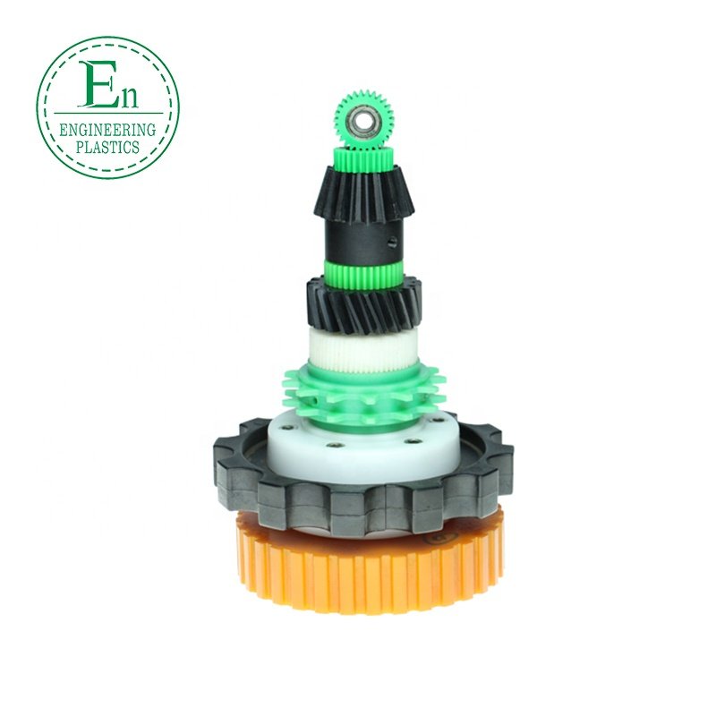 Wear resistant CNC custom injection molded nylon PA6 helical gear transmission accessories nylon spiral bevel gear