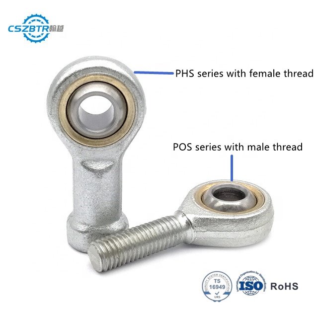 High Quality Stainless steel 304 Ball Joint 22 PHS22 POS22 Right/Left Thread Ball Joint Spherical Plain Rod End Bearing