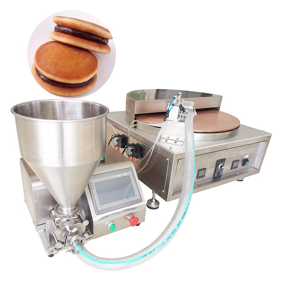 2024 OEM ODM Commercial Automatic Production Line Electric Mini Pancakes Making Japanese Dorayaki Rotate Maker Pancake Machine