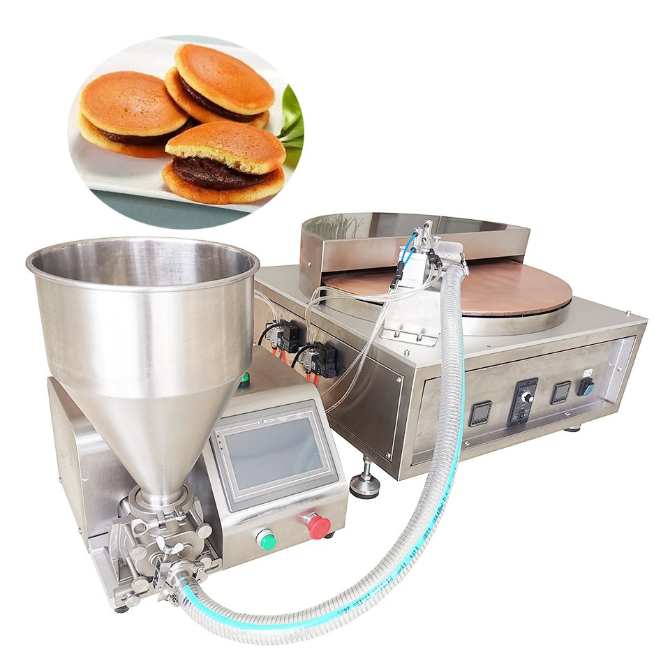 2024 OEM ODM Commercial Automatic Production Line Electric Mini Pancakes Making Japanese Dorayaki Rotate Maker Pancake Machine