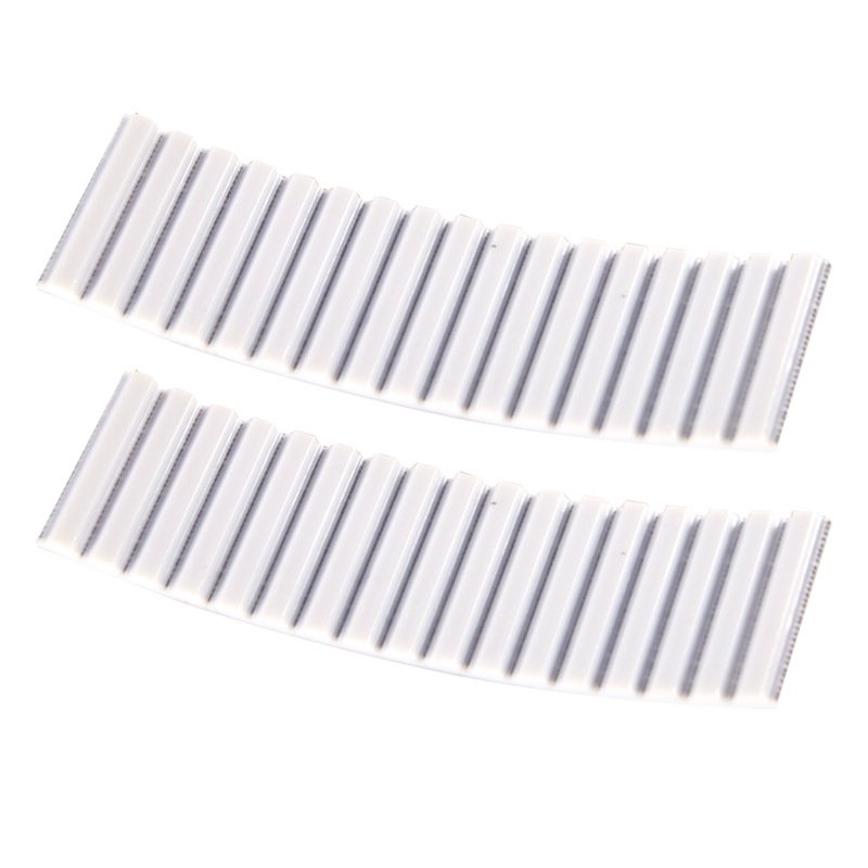 PU Timing Belts HTD8M HTD 1440 8M Polyurethane Timing Belt With Green White Black Fabric For Packing Machine Belt