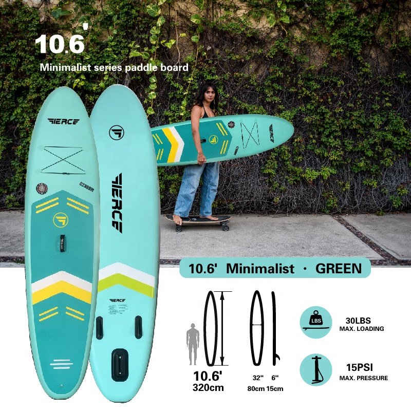 Fierce 2024 Hot Selling Board Wholesale Surf Inflatable Surfboard Sup Stand up Paddle Padle OEM