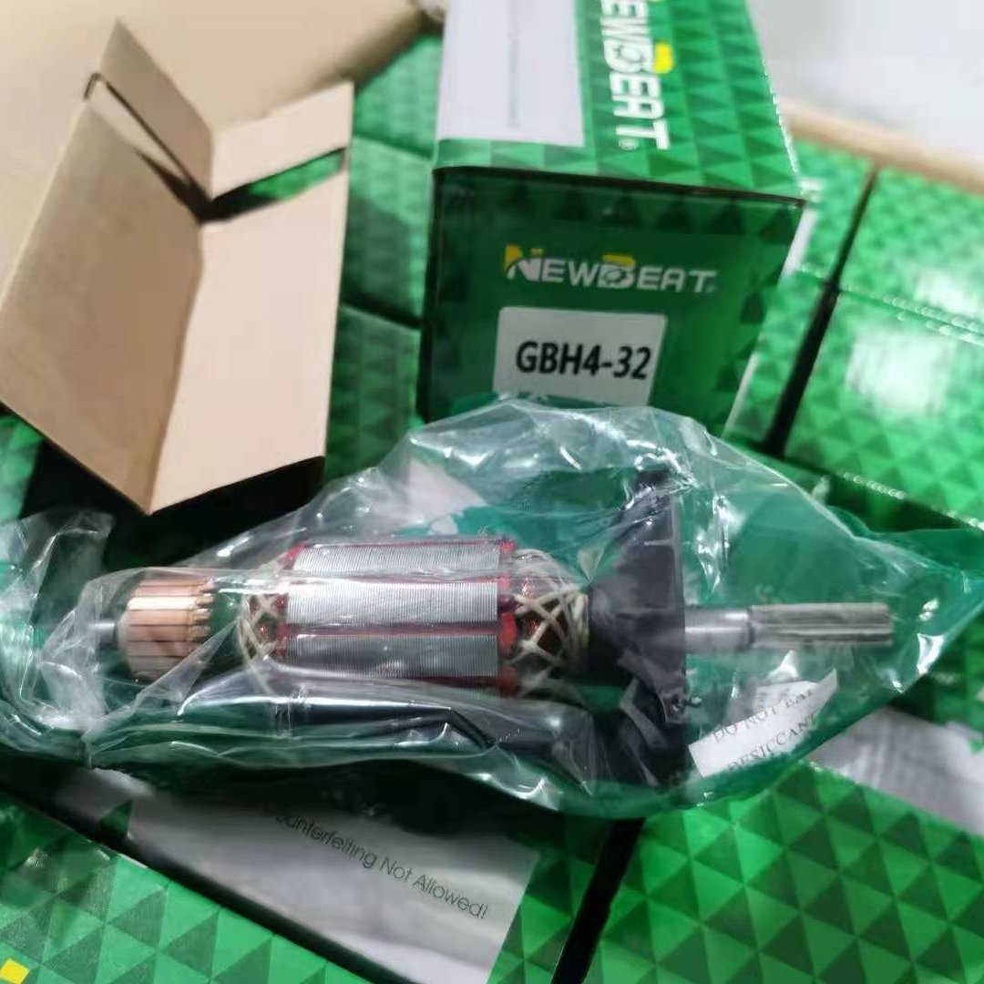 Newbeat high quality copper armature TE-14 for electric power tools spare parts China OEM motor rotor